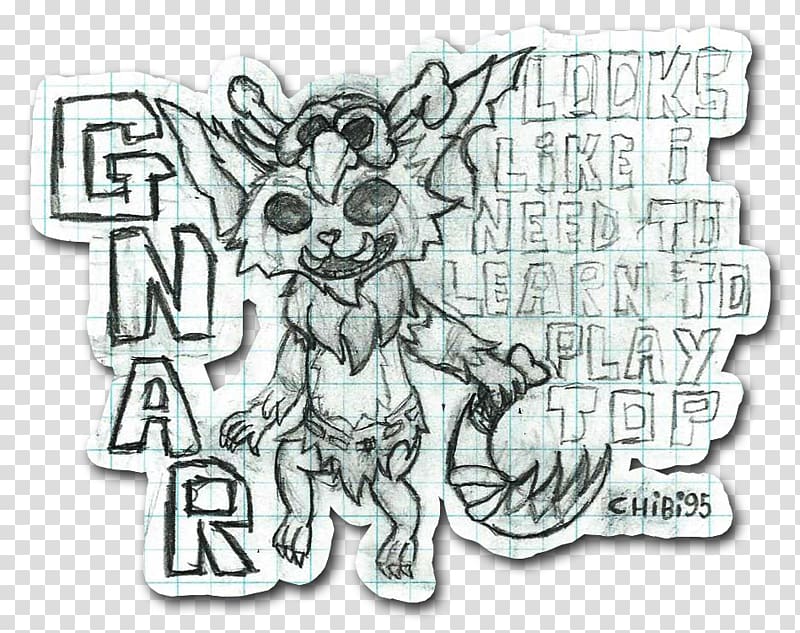 Canidae Dog Visual arts Sketch, League Of Legends gnar transparent background PNG clipart