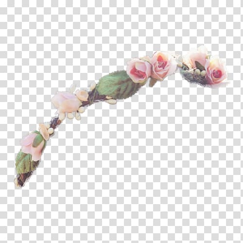 pink roses illustration, Flower Crown Wreath, Flower Crowns transparent background PNG clipart