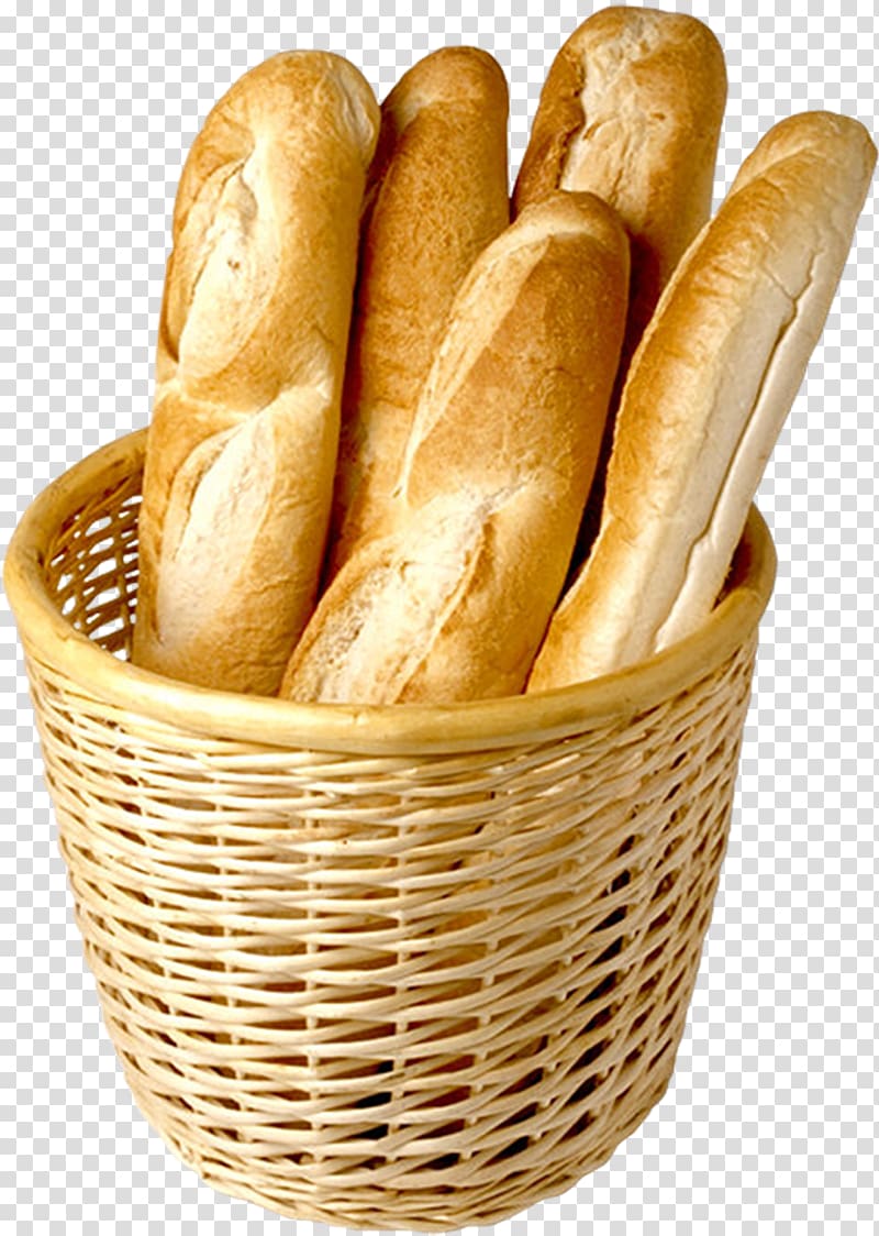 baked breads on wicker basket, Feeding the multitude Bread Loaf Baguette Fish as food, bread transparent background PNG clipart