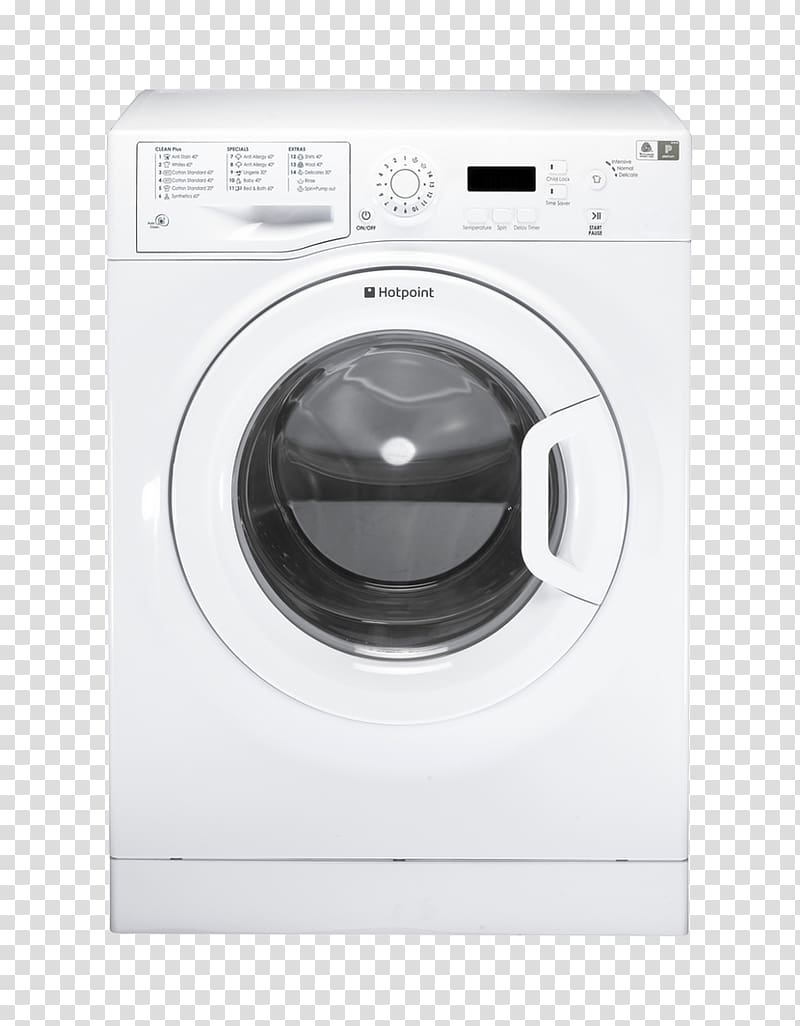 Hotpoint Extra WMXTF 742 Washing Machines Hotpoint Experience WMBF 742 Hotpoint Aquarius WMAQF 721, washing machine transparent background PNG clipart
