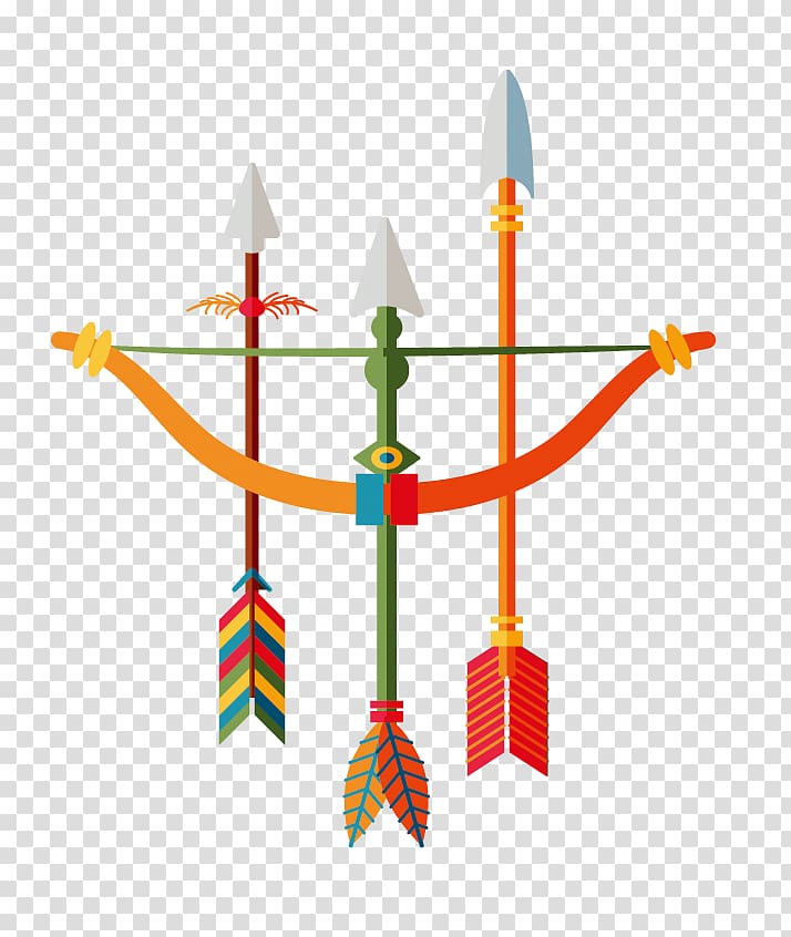 indian bow and arrow transparent background PNG clipart