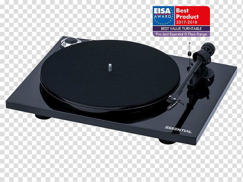 Pro-Ject Essential III Turntable Audio Phonograph record, Turntable transparent background PNG clipart