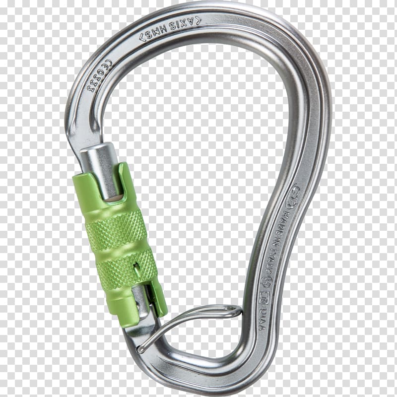 Carabiner Climbing Belaying Mountaineering Munter hitch, rope transparent background PNG clipart