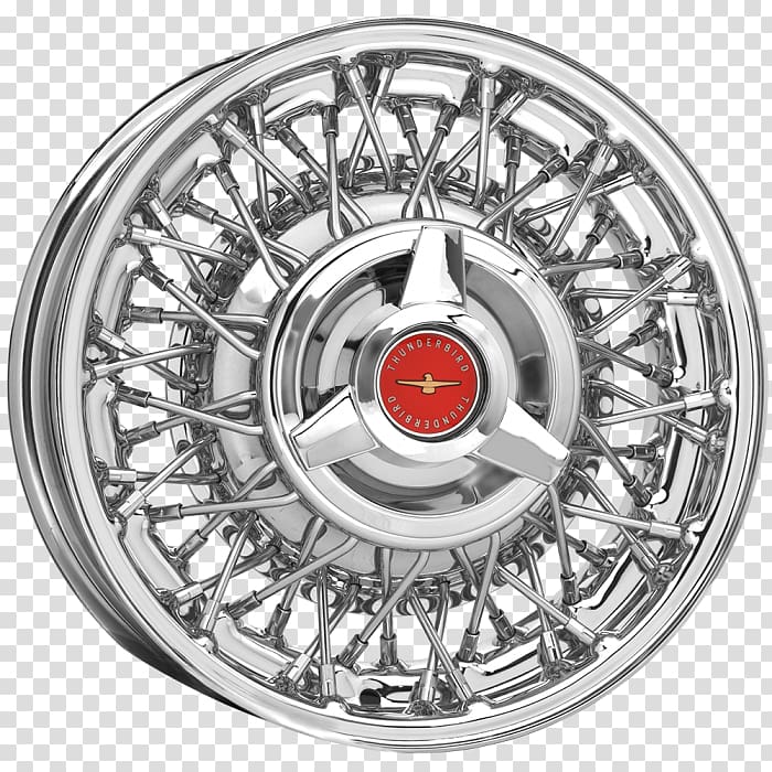 Ford Thunderbird Car Wire wheel Rim, ford transparent background PNG clipart