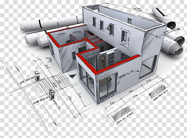 3D building floor plan illustration, Architectural engineering Architecture Design Engineer, design transparent background PNG clipart