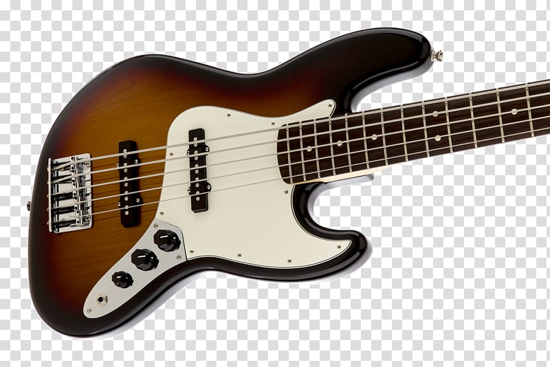 Fender Standard Jazz Bass Fender Jazz Bass V Bass guitar Squier, Bass Guitar transparent background PNG clipart