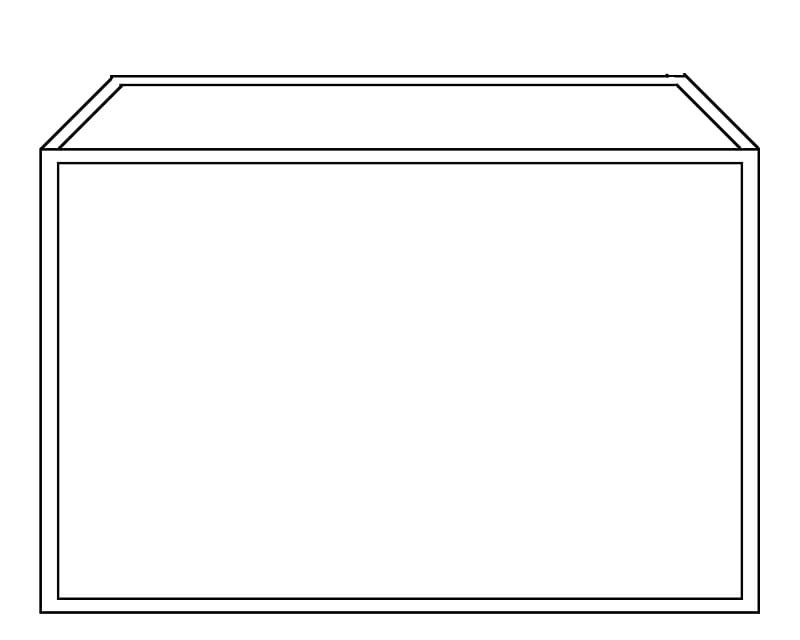 rectangular fish tank clip art