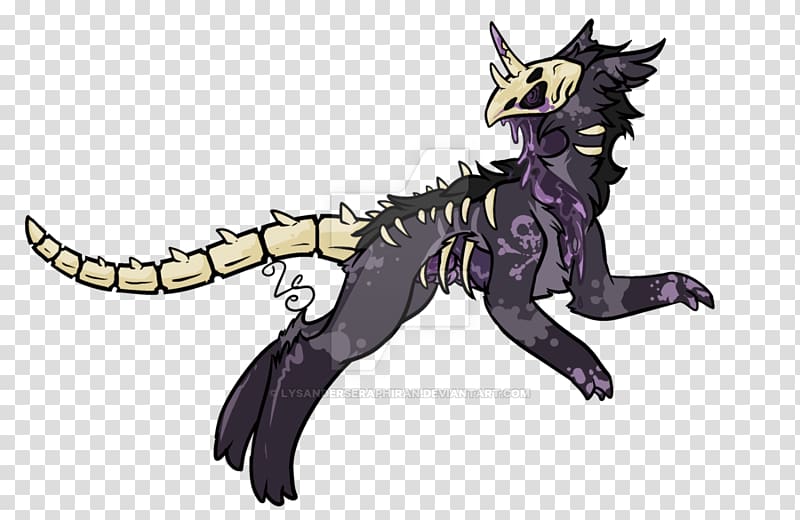 Cartoon Carnivora Demon Tail Animal, demon transparent background PNG clipart