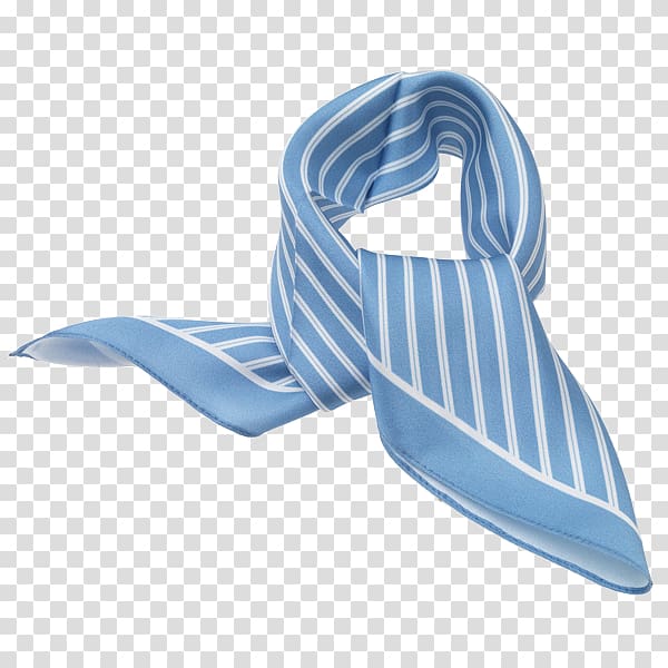 Scarf Blue Silk Necktie White, light blue silk drapes transparent background PNG clipart