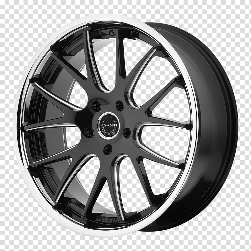 Fawkner Wheels & Tyres Car Asanti Black Wheels Rim, wheels india transparent background PNG clipart