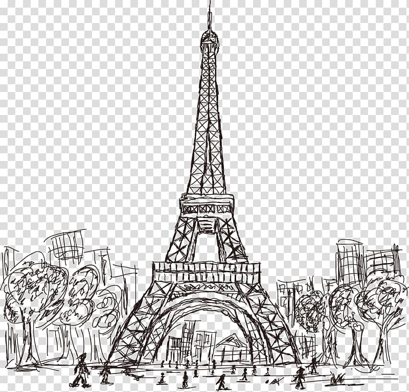 Street in paris - sketch illustration concept - Stock Illustration  [23351131] - PIXTA