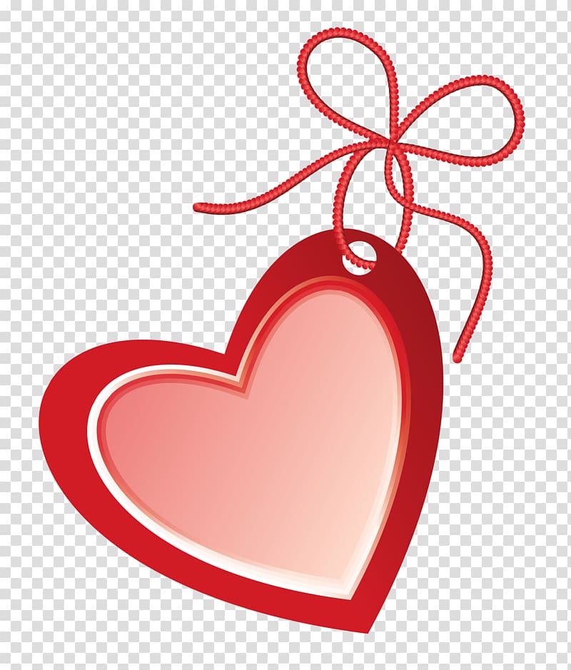 red and pink string heart illustration, Heart Icon Valentine\'s Day , Valentine Heart Label transparent background PNG clipart