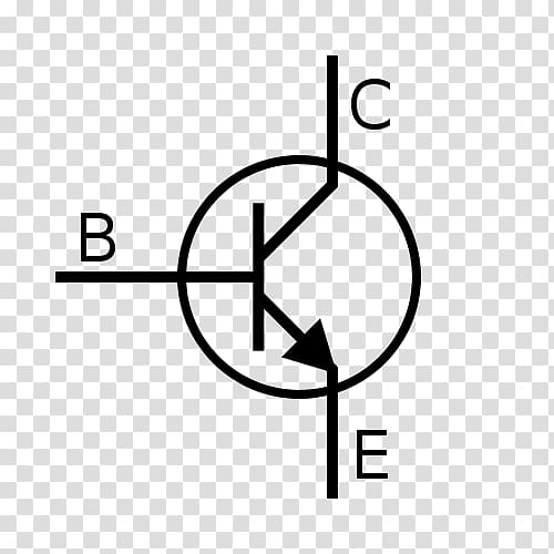 Bipolar junction transistor NPN Electronic symbol Electronic circuit, symbol transparent background PNG clipart