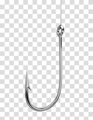Grey three point fish hooks, Fish hook Fishing , Fishing hook transparent  background PNG clipart