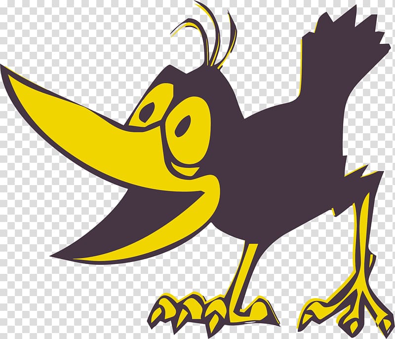 Crows Heckle and Jeckle Cartoon , crow transparent background PNG clipart