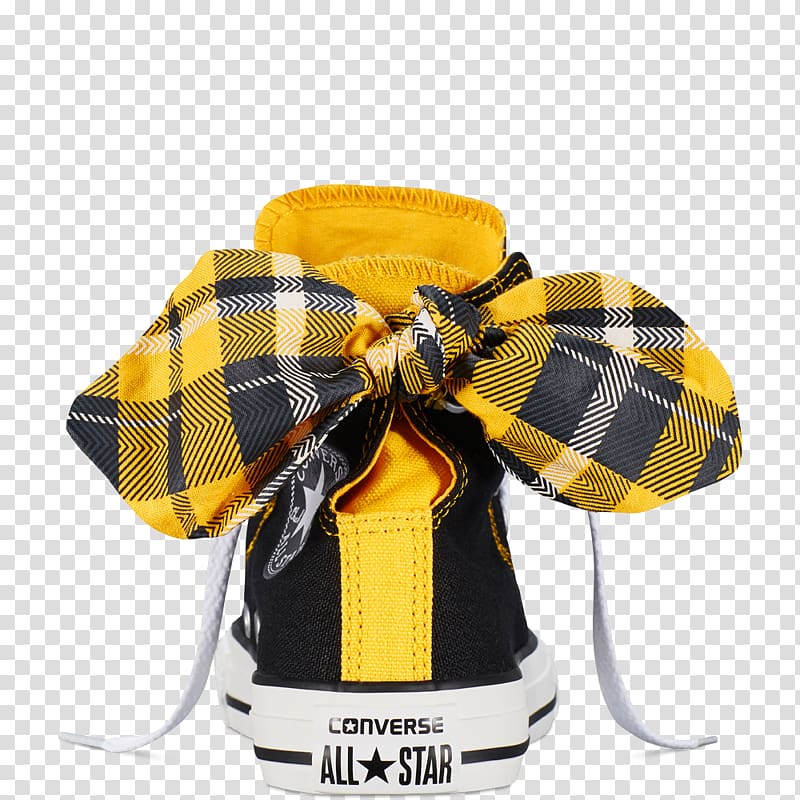 Chuck Taylor All-Stars Converse CT II Hi Black/ White Sports shoes, yellow plaid transparent background PNG clipart
