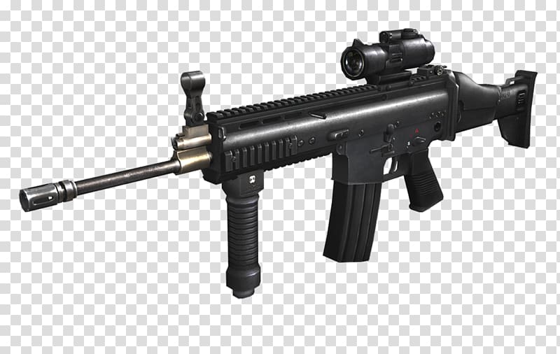 Firearm Assault rifle Weapon FN SCAR, assault riffle transparent background PNG clipart