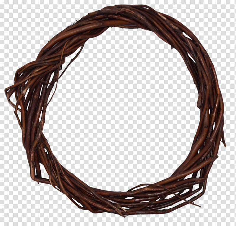Circle Branch Wreath, Wooden circle transparent background PNG clipart