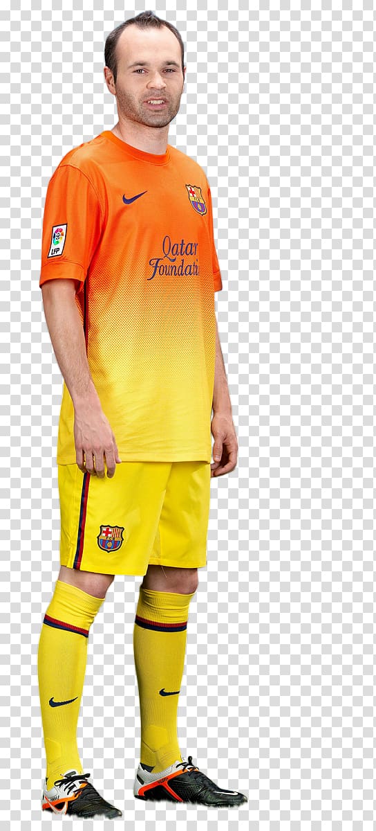 Andrés Iniesta FC Barcelona T-shirt Football player, fc barcelona transparent background PNG clipart