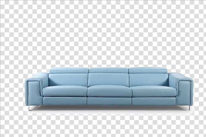 Couch Blue Sofa bed, Decorative blue sofa transparent background PNG clipart