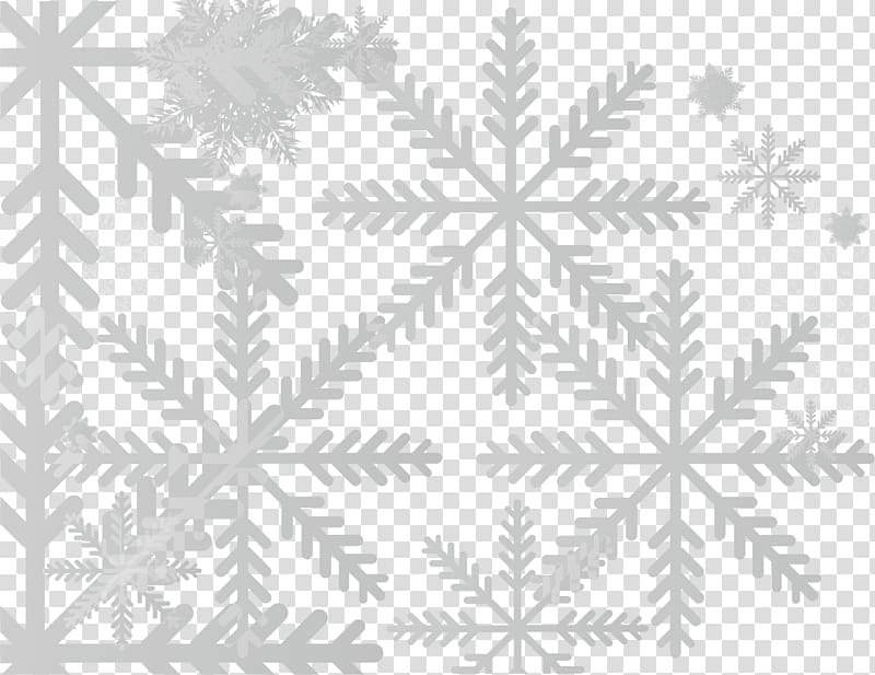 Snowflake Euclidean , Snowflake background material transparent background PNG clipart