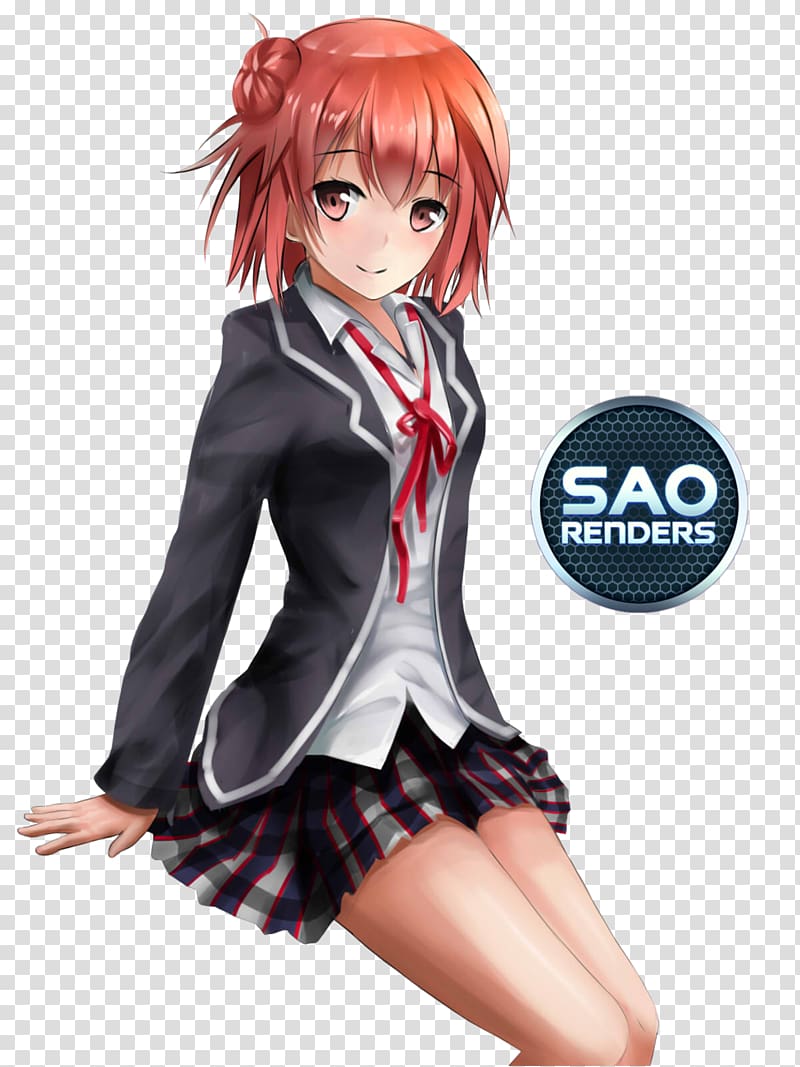 My Youth Romantic Comedy Is Wrong, As I Expected Kirito Artist, schoolgirl hairstyle transparent background PNG clipart