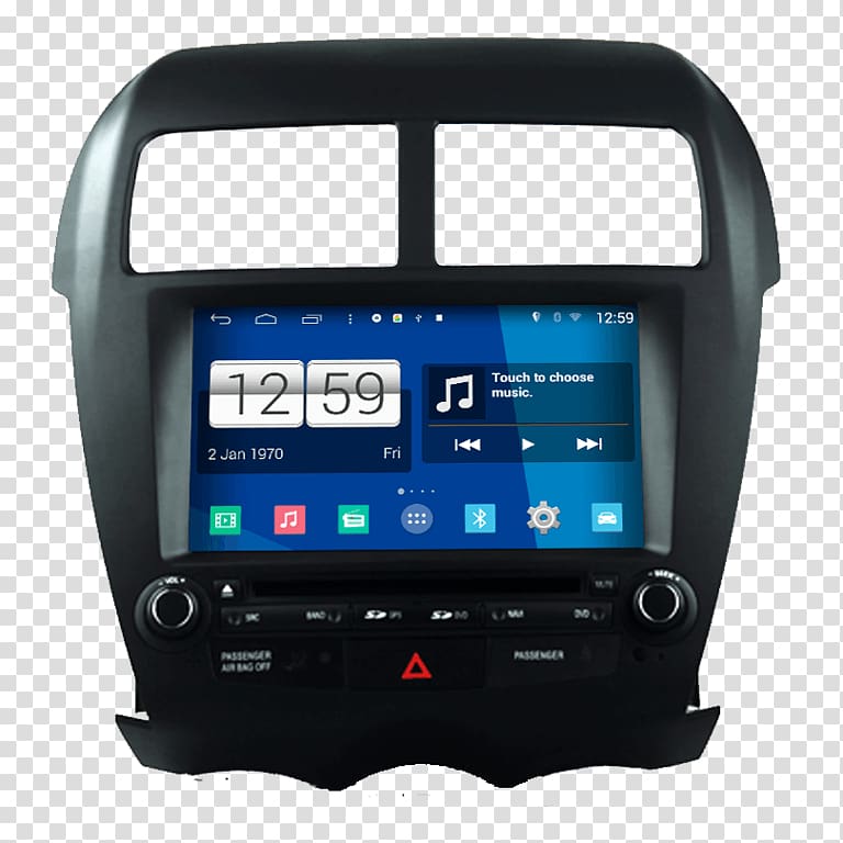 Car GPS Navigation Systems Peugeot 206 Vehicle audio Touchscreen, car transparent background PNG clipart
