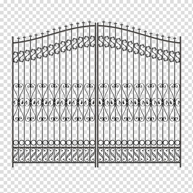 Gate Steel Door Iron, European iron gate transparent background PNG clipart