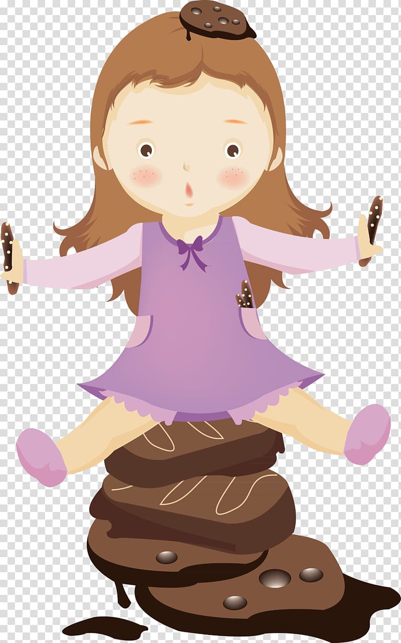 Cartoon, baby girl transparent background PNG clipart