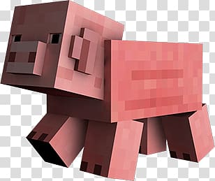 Mincraft pig illustration, Large Minecraft Pig transparent background PNG clipart