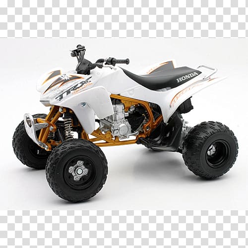 Honda TRX450R All-terrain vehicle Motorcycle Die-cast toy, honda transparent background PNG clipart