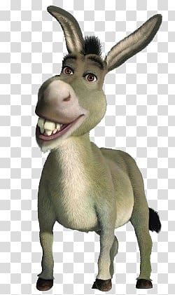 Donkey transparent background PNG clipart