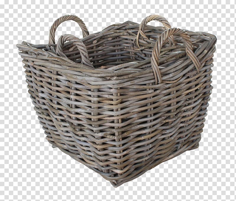 Basket Wicker Hamper Rattan Clothing Accessories, wood basket transparent background PNG clipart