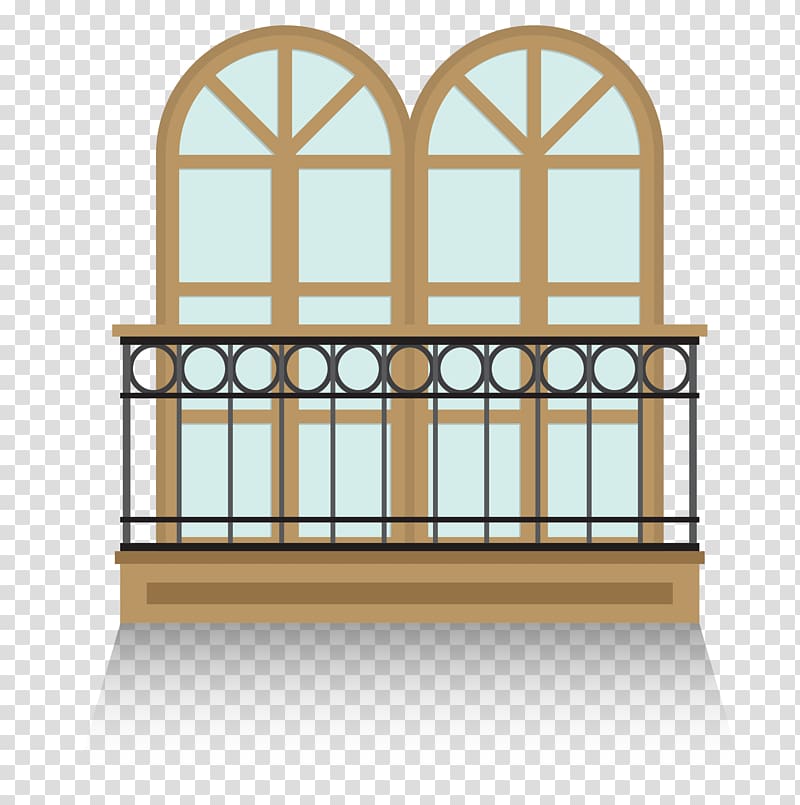 Balcony Euclidean , outdoor balcony guardrail transparent background