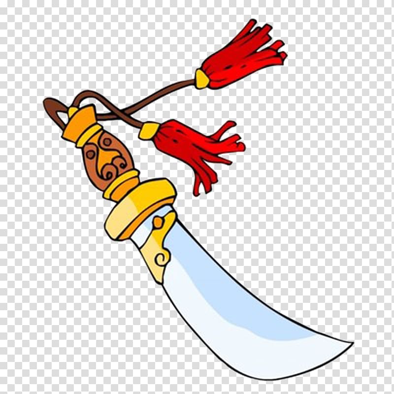 Cartoon Drawing Sword, Hand drawn sword transparent background PNG clipart