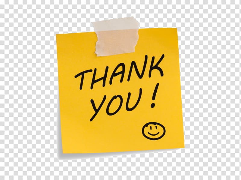 Paper Post-it Note Microsoft PowerPoint , thank you transparent background PNG clipart