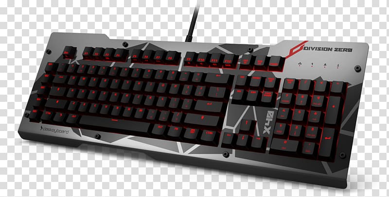 Computer keyboard Das Keyboard X40 Gaming keypad Tom Clancy\'s The Division, others transparent background PNG clipart