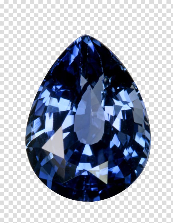 blue faceted gemstone, Gemstone Diamond Jewellery, Tears shape gem transparent background PNG clipart