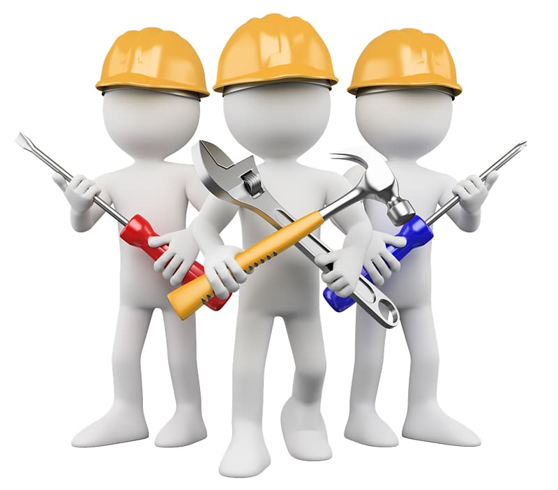 three man wearing hard hats , Maintenance engineering Architectural engineering , Maintenance Person transparent background PNG clipart