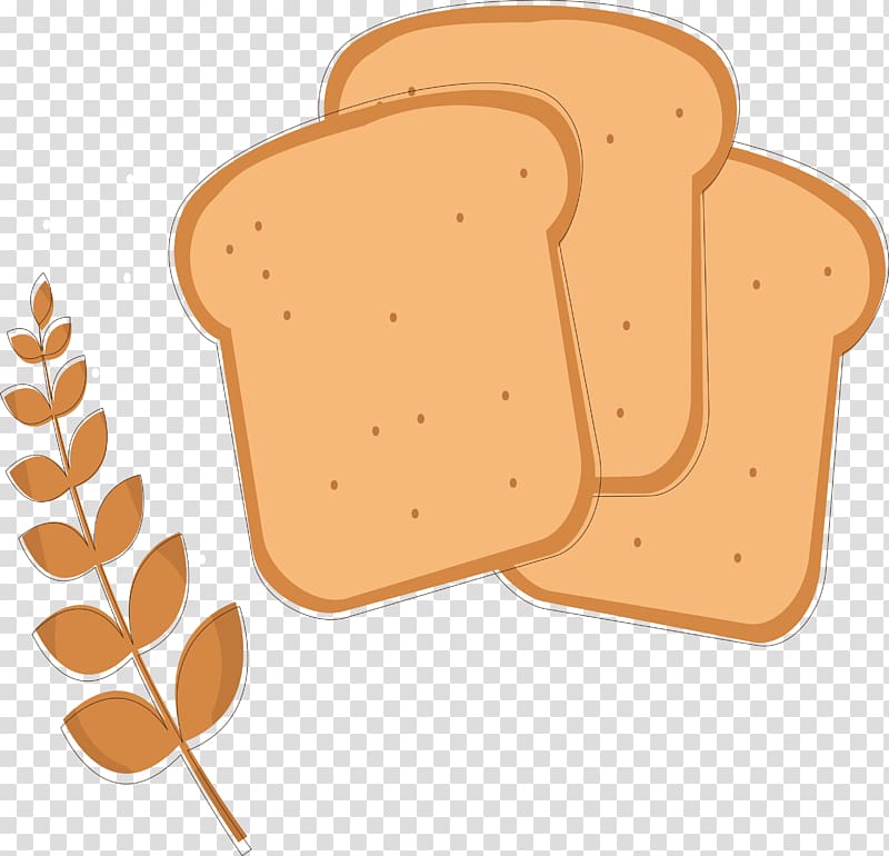 Toast Bread Wheat , Fine bread design material transparent background PNG clipart