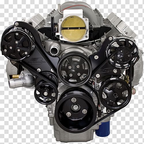 LS based GM small-block engine Car Serpentine belt Chevrolet Big-Block engine, engine transparent background PNG clipart