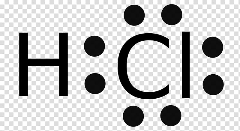Lewis structure Hydrogen chloride Chemical bond Covalent bond Hydrochloric acid, others transparent background PNG clipart