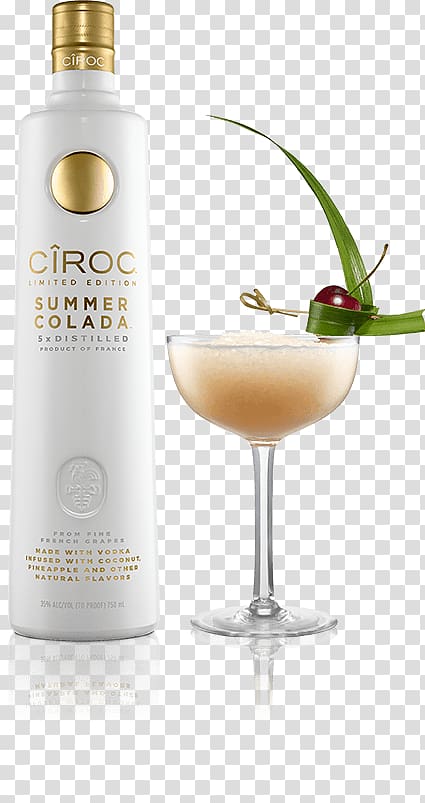 Liqueur Piña colada Vodka Wine cocktail, vodka transparent background PNG clipart