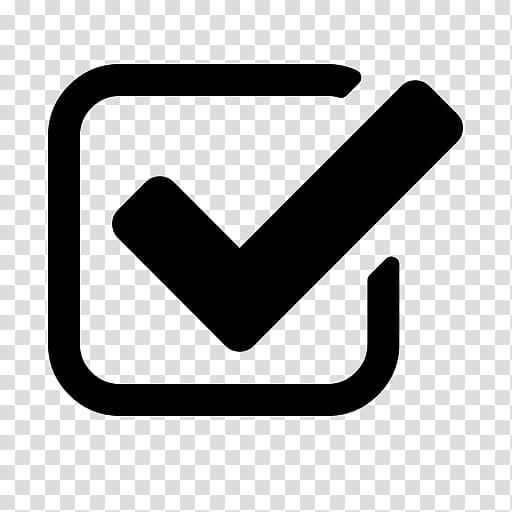 black check , Check mark Computer Icons Checkbox Font Awesome , shaped transparent background PNG clipart