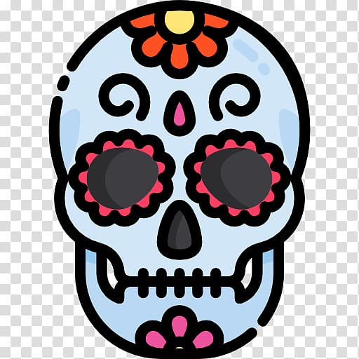 Calavera Mexican cuisine Literary Calaverita , skull transparent background PNG clipart