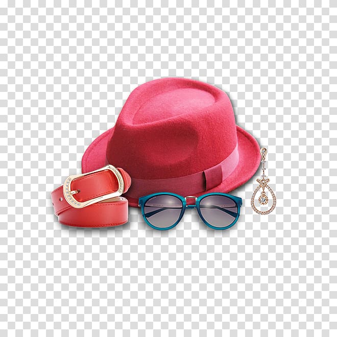 Goggles Red Belt, hat transparent background PNG clipart