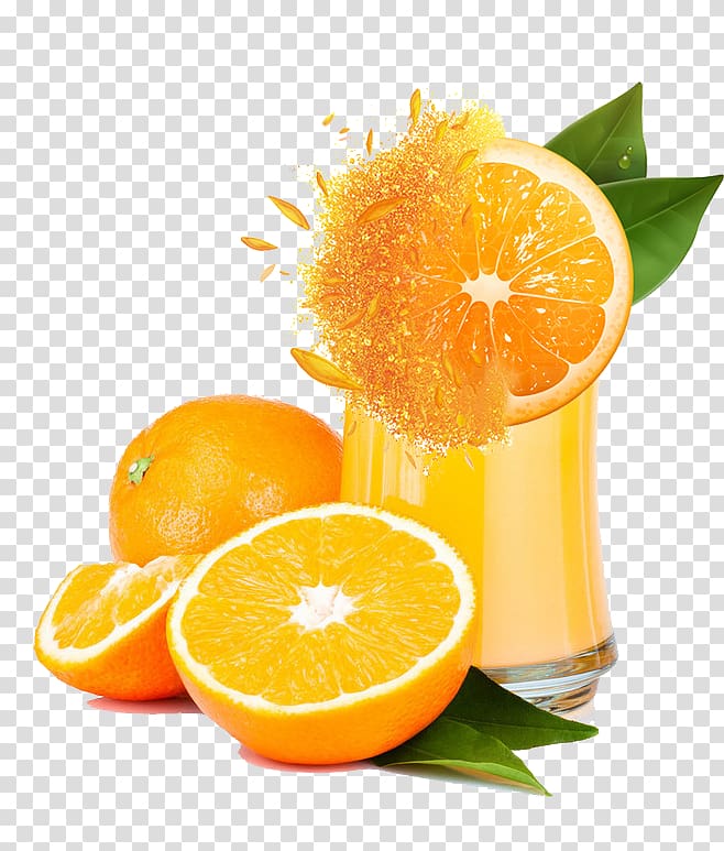 Orange juice Smoothie Fizzy Drinks Milk, Cut oranges transparent background PNG clipart