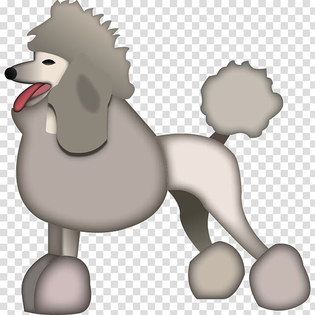 Dog breed Poodle Puppy Emoji Non-sporting group, poodle Dog transparent background PNG clipart