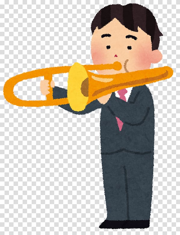 Trombone いらすとや Orchestra Trumpet Musician, trombone transparent background PNG clipart