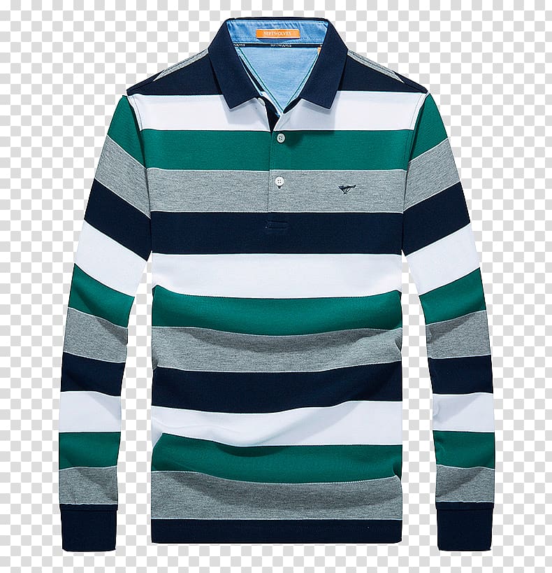 Free download | Gray, green, and white striped polo shirt, T-shirt Polo ...